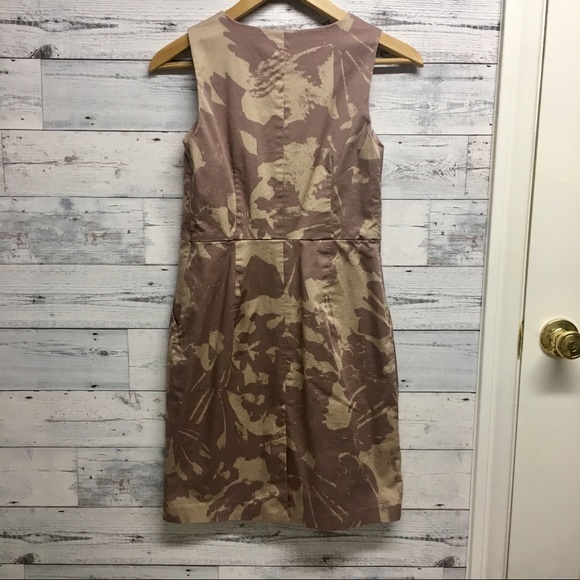Loft pink floral print sleeveless sheath dress - Picture 3 of 11